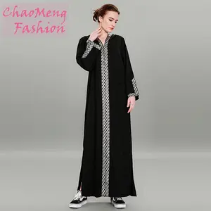 9062# long sleeve ethnic embroidery women dresses muslimah products exported to dubai clothing manufacturers turkey