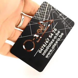 Laser cut metal business card/metal credit card/metal business cards china