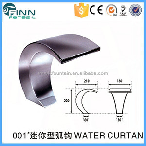<span class=keywords><strong>Faire</strong></span> en acier inoxydable <span class=keywords><strong>cascade</strong></span> <span class=keywords><strong>piscine</strong></span> cabine de pulvérisation d'eau rideau - Product Image 2