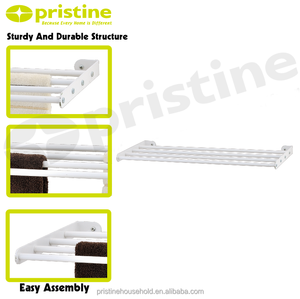 High Quality Single Tier Metal Shelf Heater Modern Wall Mounted <b>Towel</b> <b>Bar</b> for Hotels Wholesale Taiwan Home Storage Furniture - Product Image 6