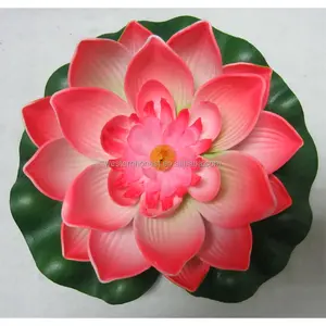 13cm EVA Floating Lotus Artificial plastic Decoration Flower Water Lily Garden Pool pond Fishpond Plant Flower