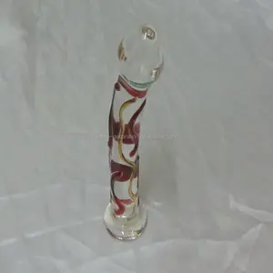 wholesale blown handmade glass dildo made in China