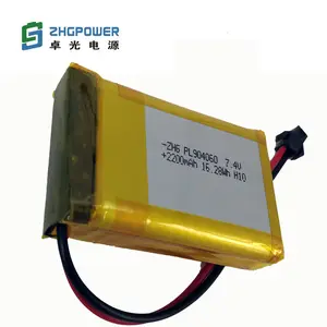 Lipo Batterij 904060 7.4 V 2200 mAh Lithium-polymeer Accu Deep Cycle Lage Temperatuur Batterij