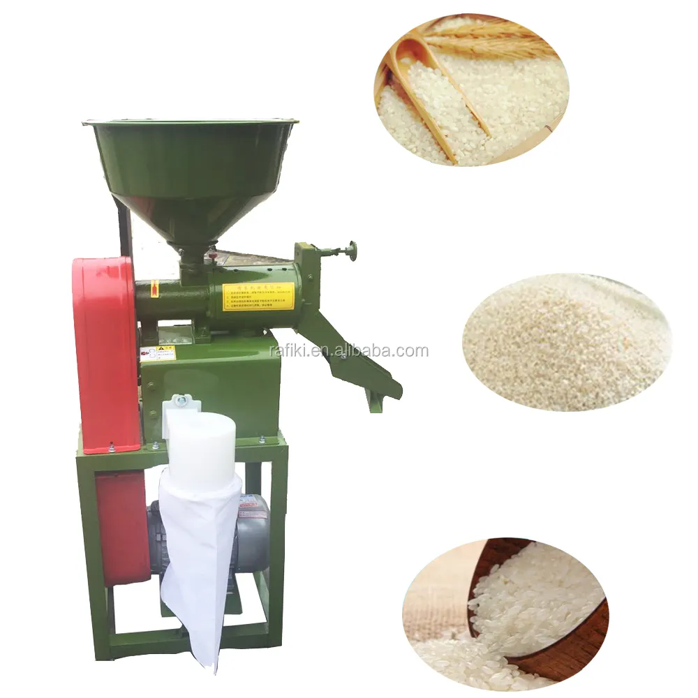 Tarım Un Freze Ekipmanları/Otomatik Pirinç Değirmen Makinesi/Ev Kullanımı Pirinç Freze Makinesi