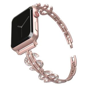 IVANHOE สร้อยข้อมือสแตนเลสสตีล42มม. 38มม.,สายนาฬิกาคริสตัลสำหรับ IWatch Apple Watch Series 4 <span class=keywords><strong>3</strong></span> 2 1 - Product Image 3