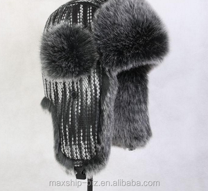 Зимняя шапка-ушанка из искусственного меха - Product Image 2