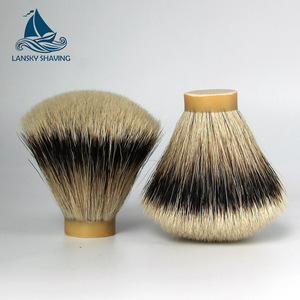 Làm Bằng Tay Silvertips Lửng Fan <span class=keywords><strong>T</strong></span>óc Cạo Cọ Knots Bán <span class=keywords><strong>S</strong></span>ỉ - Product Image 5