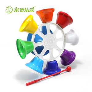 Venta al por mayor barato de la muñeca juguete campanas fábrica en China campanas juguete delicado de plástico <span class=keywords><strong>y</strong></span> de metal colorido melodía bell - Product Image 4