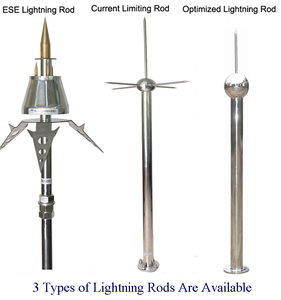 30 Năm Đầu Streamer Phát Thải <span class=keywords><strong>Lightning</strong></span> <span class=keywords><strong>Rod</strong></span> Chống Sét Hệ Thống Thép Không Gỉ Sét Arrester - Product Image 2