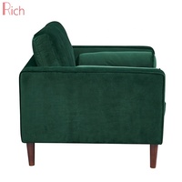 Fauteuil de salon de luxe à vendre, fauteuil moderne en velours vert turquoise, fauteuil à un seul bras