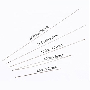 Aguja para abalorios de ojos grandes, herramientas de <span class=keywords><strong>enhebrado</strong></span> fácil, alfileres de aguja de cuentas de ojos grandes, adornos de joyería, herramienta de mano DIY - Product Image 2