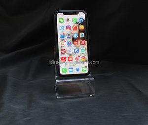 Bãi biển hình dạng ghế <span class=keywords><strong>acrylic</strong></span> điện thoại di động hiển thị stand rõ ràng uốn điện thoại di động đứng tùy chỉnh điện thoại chủ thích hợp cho <span class=keywords><strong>iphone</strong></span> - Product Image 3