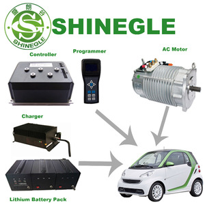Shiengle 5KW 48/60V Xe điện hệ thống lái xe bao gồm cả động cơ và bộ điều khiển dây khai thác tăng tốc bánh răng chuyển đổi - Product Image 6
