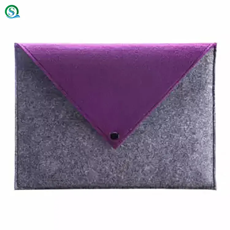 Enveloppe en tissu feutré Simple, 50 pièces, pour dossiers A4, pochette, portefeuille, étui en papier, sacoche pour documents