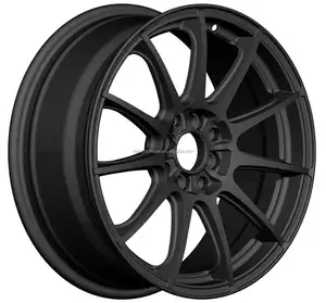 黑色汽车合金轮 17英寸锻造黑色售后铝轮 (ZW-P626)