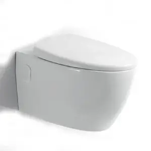 WaterクローゼットP-トラップDual-フラッシュOne Piece Ceramic Hung Wc Porcelain洗浄ビデトイレWall Mounted Toilet White Color