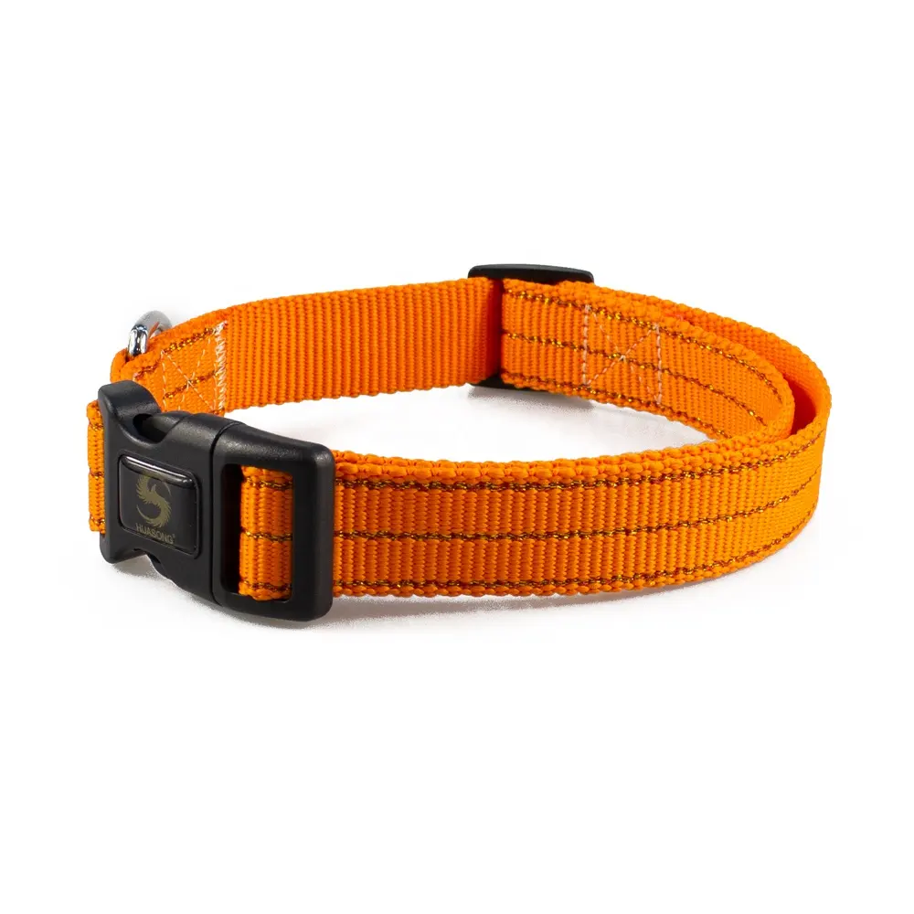 Customized plain design webbing 2019 Best sales cheap price patterned dog collar in Amazon