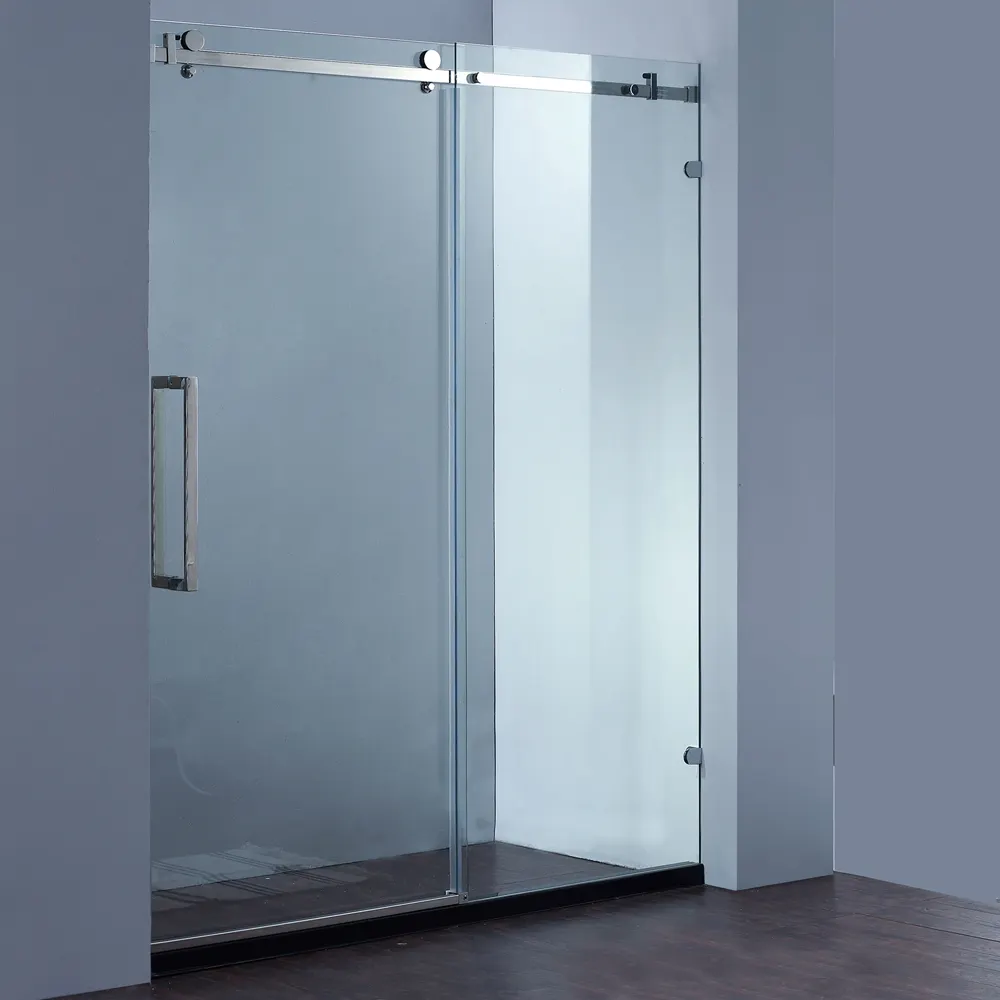 Мягкая закрывающая раздвижная система роликовая стеклянная дверь для душа JP0203
