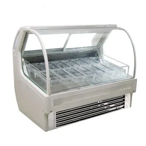 Congelador para exibição de sorvetes, congelador resistente para exibição de sorvetes/geladeira