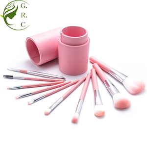 Profesional de <span class=keywords><strong>maquillaje</strong></span> cepillos limpiador cosmético Etiqueta Privada hacer de cepillo Rosa 10pcs cepillo de <span class=keywords><strong>maquillaje</strong></span> - Product Image 2