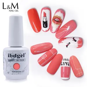 Ibdgel Summer Color Gel Polish uv Coral Orange Gel Nail Polish Rich Pigment