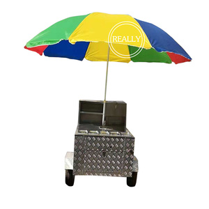 OEM Kích Thước Nhỏ Thiết Kế Mới Bán Nóng Thức Ăn Nhanh Xe Đẩy Thực Phẩm Ba Bánh Thực Phẩm Di Động Giỏ Để Bán - Product Image 2