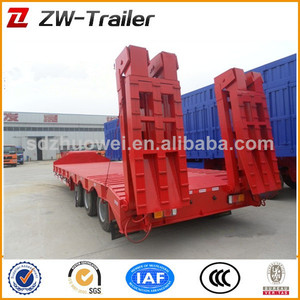 Deux/trois essieux 50 tonnes à plat <span class=keywords><strong>remorque</strong></span> <span class=keywords><strong>avec</strong></span> avant garde mur/tri- essieu graduelle 50 ton 5760 <span class=keywords><strong>camion</strong></span> <span class=keywords><strong>semi</strong></span> <span class=keywords><strong>remorque</strong></span> - Product Image 1