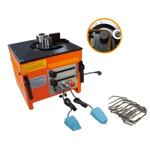 110V Electric Portable Small Steel Bar Bending Machine Rebar Bender For Sale