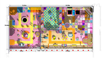 Parc d'attractions intérieur pour enfants Cheer Amusement, Sweet Candy Funland, aire de jeux pour enfants, matériau en mousse pour l'école et les centres commerciaux