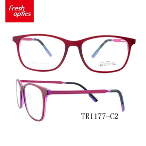 TR1177 تصميم جديد إطارات نظارات بصرية TR90 ، وضع النظارات الإطار