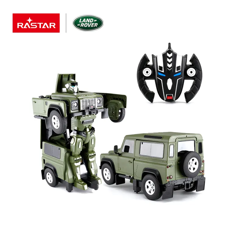 Carrinho rastar land rover one, transformação chave robô 1:14 escala rc com sons