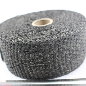 Isolation <span class=keywords><strong>thermique</strong></span> en céramique de fibre de verre graphite noir pour échappement - Product Image 6