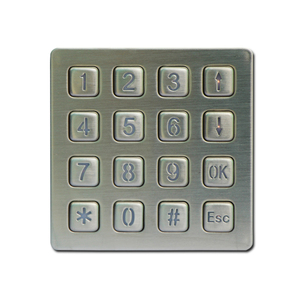 Teclado numérico industrial IP65, diseño 4x4, teclado LED - Product Image 2