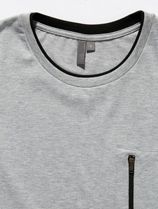 Cortar Y Coser <span class=keywords><strong>Camisetas</strong></span> Con Bolsillo Doble Cuello de la moda - Product Image 2
