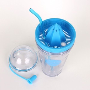 Vaso de agua de plástico <span class=keywords><strong>para</strong></span> regalo BPA libre fruta infuser agua potable tumbler - Product Image 1