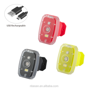 Lumière de vélo rechargeable 2 LED avant arrière <span class=keywords><strong>feu</strong></span> de signalisation USB - Product Image 4
