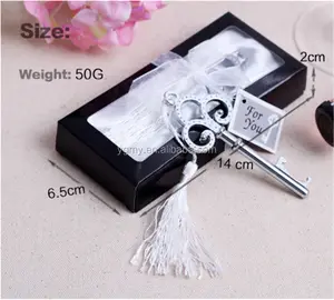 Wedding Favors Silver Plated Skeleton Key Beer Bottle Opener