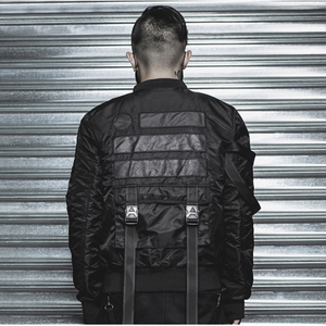 Wholesale Custom Strip Thick <strong>Jackets</strong> Coats <strong>Men</strong> Winter <strong>Cargo</strong> Pockets Streetwear Warm <strong>Jacket</strong> - Product Image 4