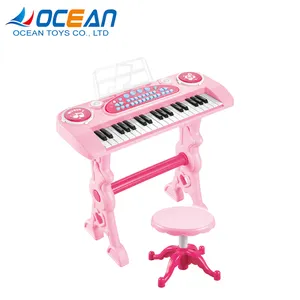 Bayi mainan piano elektronik 37 tombol keyboard musik profesional dengan mikrofon