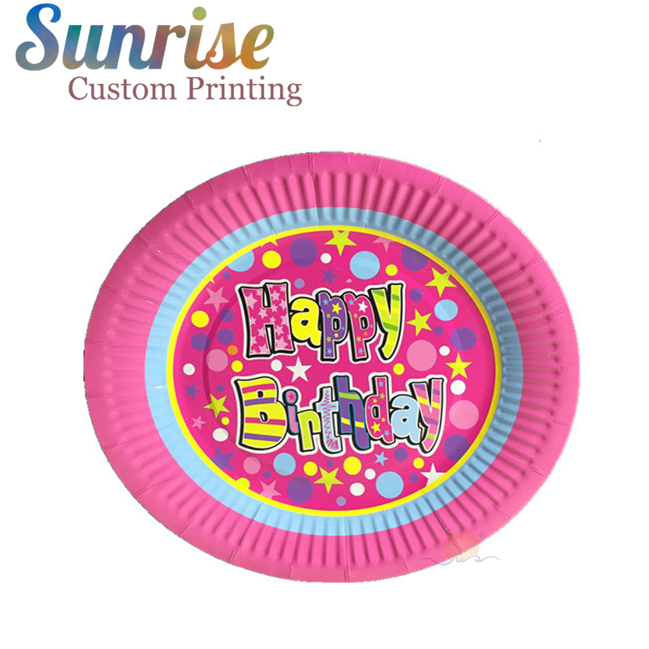 Одноразовые напечатанные Создай свой по производству бумажных тарелок для вечеринки чашки Свадебная вечеринка комплекты