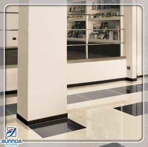 بلاط أرضيات مطبخ من البورسلين الهندي الأسود والأبيض اللامع عالي الجودة بخصم دولي - Product Image 3