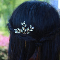 Magnifique coiffure de demoiselle d'honneur, accessoires pour cheveux de mariage personnalisés, en strass scintillant, broche pour cheveux