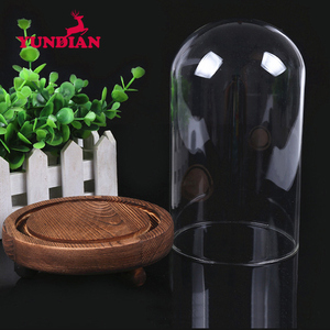 <span class=keywords><strong>Cloche</strong></span> <span class=keywords><strong>en</strong></span> <span class=keywords><strong>verre</strong></span> transparente de <span class=keywords><strong>grande</strong></span> taille, vente <span class=keywords><strong>en</strong></span> gros directe d'usine, avec base <span class=keywords><strong>en</strong></span> bois pour la décoration de la maison - Product Image 3