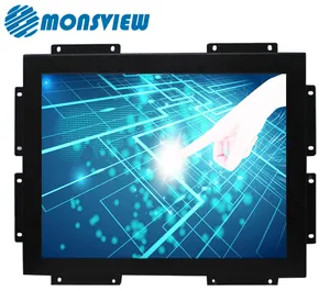 High Brightness Sunlight Readable High Resolution 1024*768 Screen Display 10.4 inch Industrial LED Monitor with VGA HDMIed AV