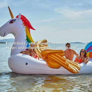 Grande île de piscine gonflable en forme de <span class=keywords><strong>licorne</strong></span>, <span class=keywords><strong>bateau</strong></span> de piscine gonflable pour 6 personnes pour les fêtes - Product Image 5
