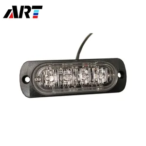 Lampu Sorot Motor LED Mobil, Lampu Peringatan Strobo 4LED