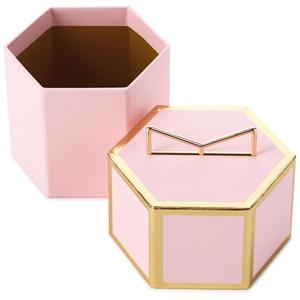 New Design Small pink and Gold Rigid Cardboard <strong>Hexagon</strong> Shape Paper Packaging <strong>Gift</strong> <strong>Box</strong> - Product Image 2
