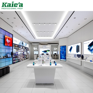 Exhibidor de Madera para Teléfonos Móviles a <span class=keywords><strong>Precio</strong></span> de Fábrica, Vitrina para Mostrador de Tienda de Celulares, Diseño de Interiores - Product Image 6