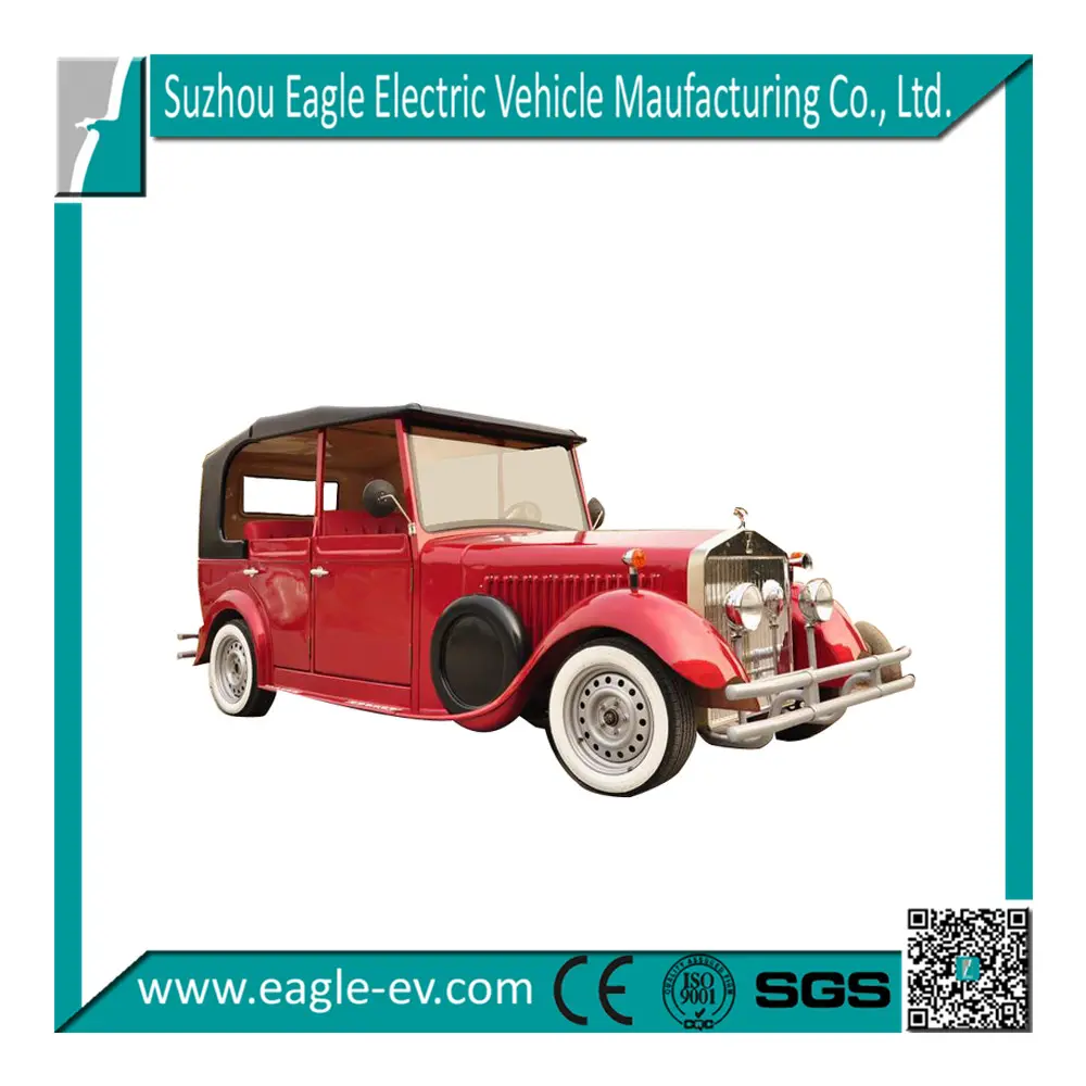 CE Goedgekeurd 6 Passagiers Pure Elektrische Vintage Klassieke Auto Voor Koop