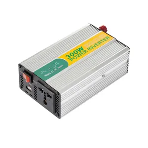 Inverter Daya Mobil 12V 300 V, Gelombang Sinus Modifikasi Portabel 300 Watt 220 W